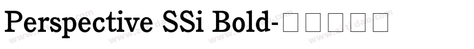 Perspective SSi Bold字体转换